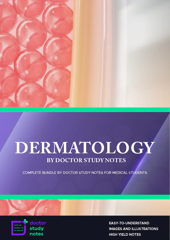 Product Cover of Dermatology Study Guide by Doctor Study Notes